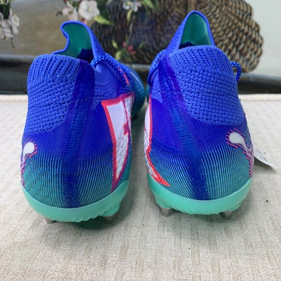 Puma Future 7 Ultimate FG AG Mens Size 11.5 Blue Green Soccer Cleats - Picture 3 of 7